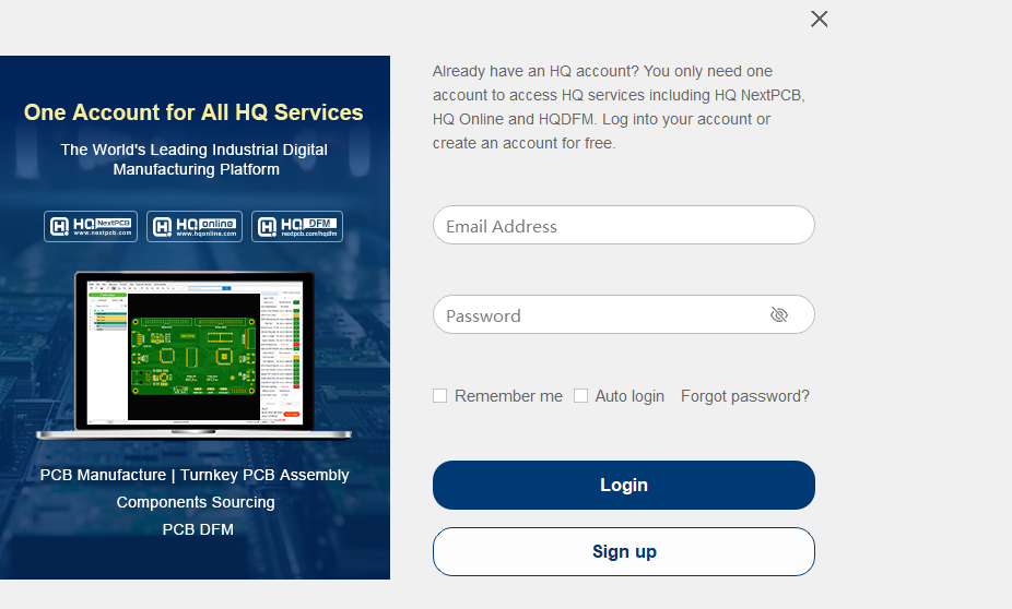 Login For HQDFM