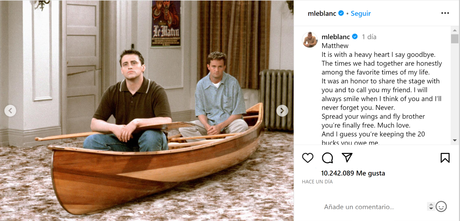 La peor época de mi vida”, Matthew Perry revela por qué no puede ver  “Friends”