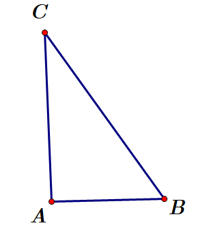 Trong không gian cho tam giác(ABC) vuông tại (A),(AB = a) và (widehat {ACB} = {30^o}). Tính thể tích (V) của khối nón nhận được khi quay tam giác (ABC) quanh cạnh (AC).</p> 1