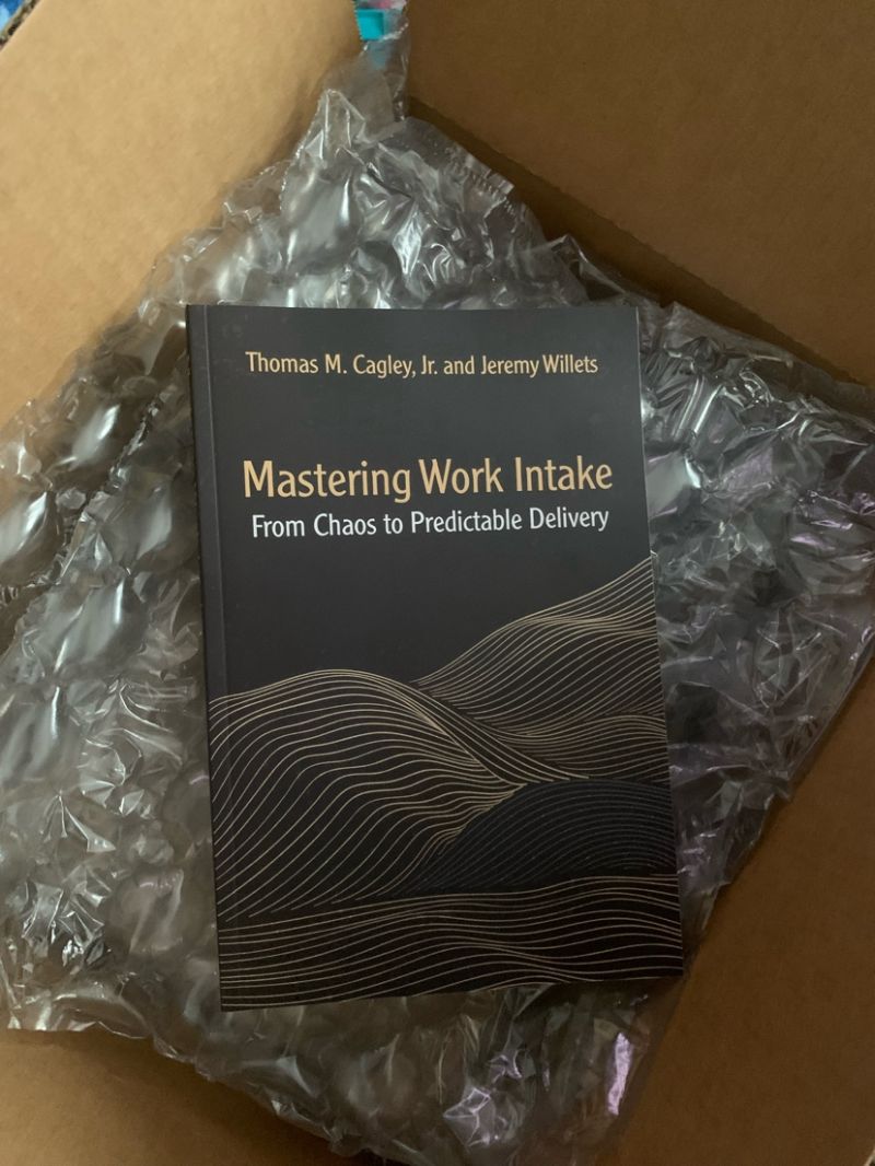 New book being unboxed