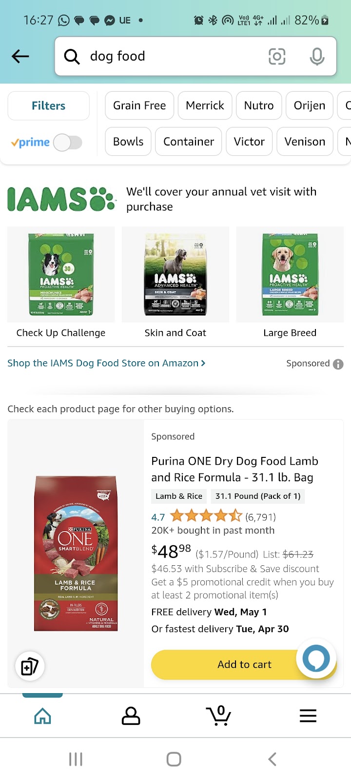 Amazon PPC ads on mobile