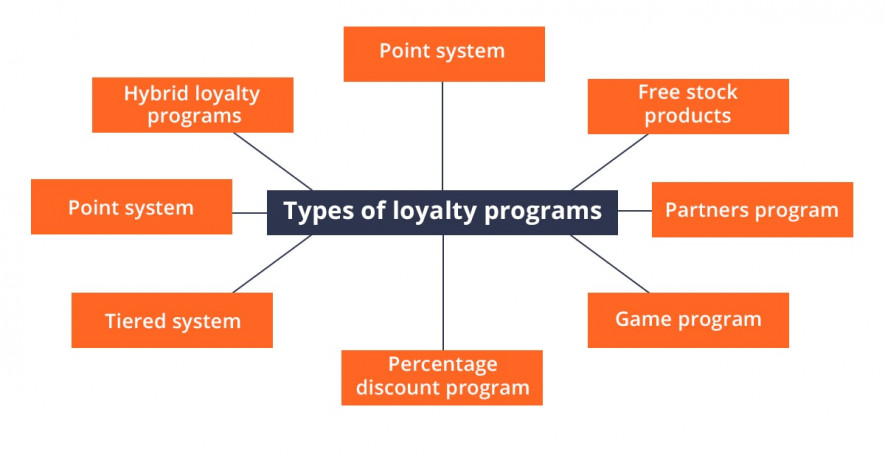 An infographic that details the different types of loyalty programs. 