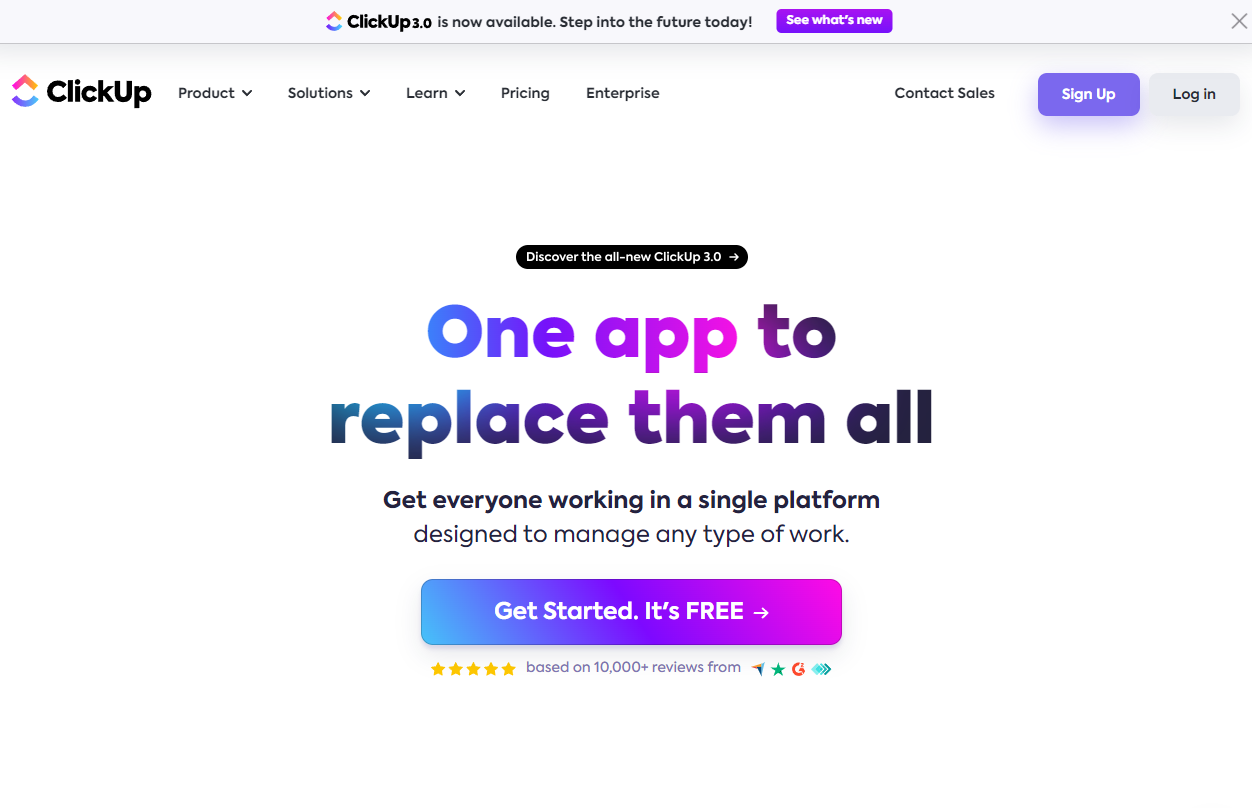 ClickUp: One app to replace them all