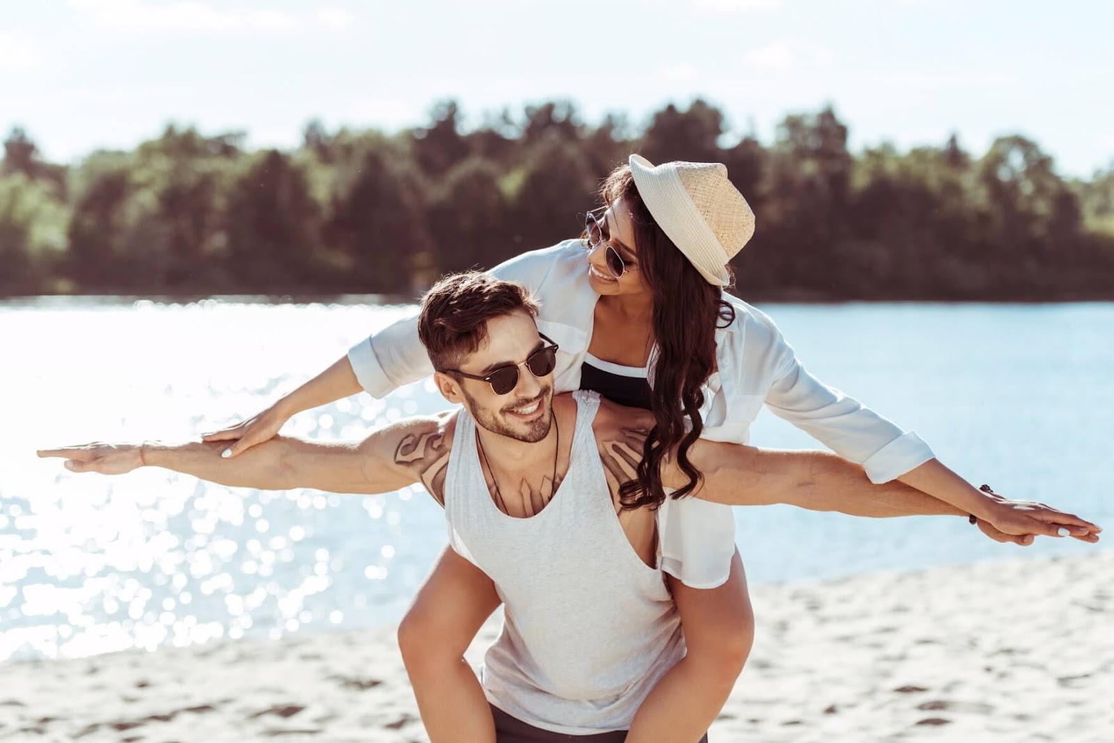 couple on the beach