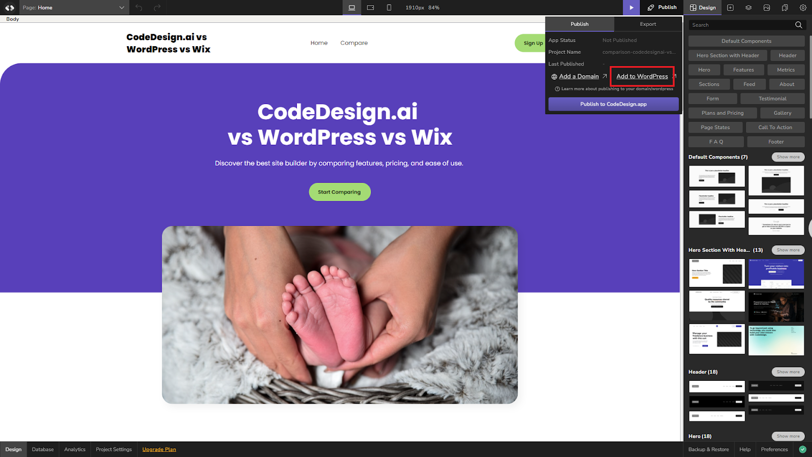 CodeDesign.ai vs WordPress vs Wix: An In-Depth Comparison