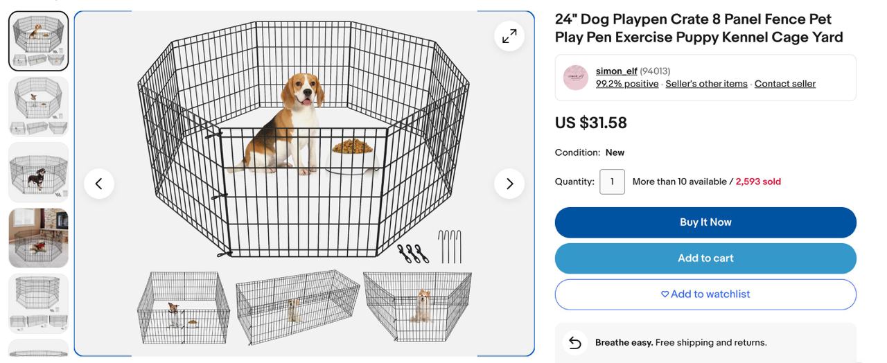 Dog playpen