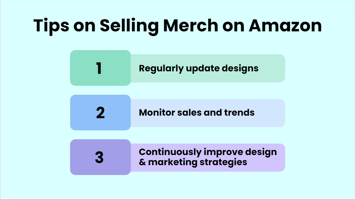Tips on selling Merch on Amazon