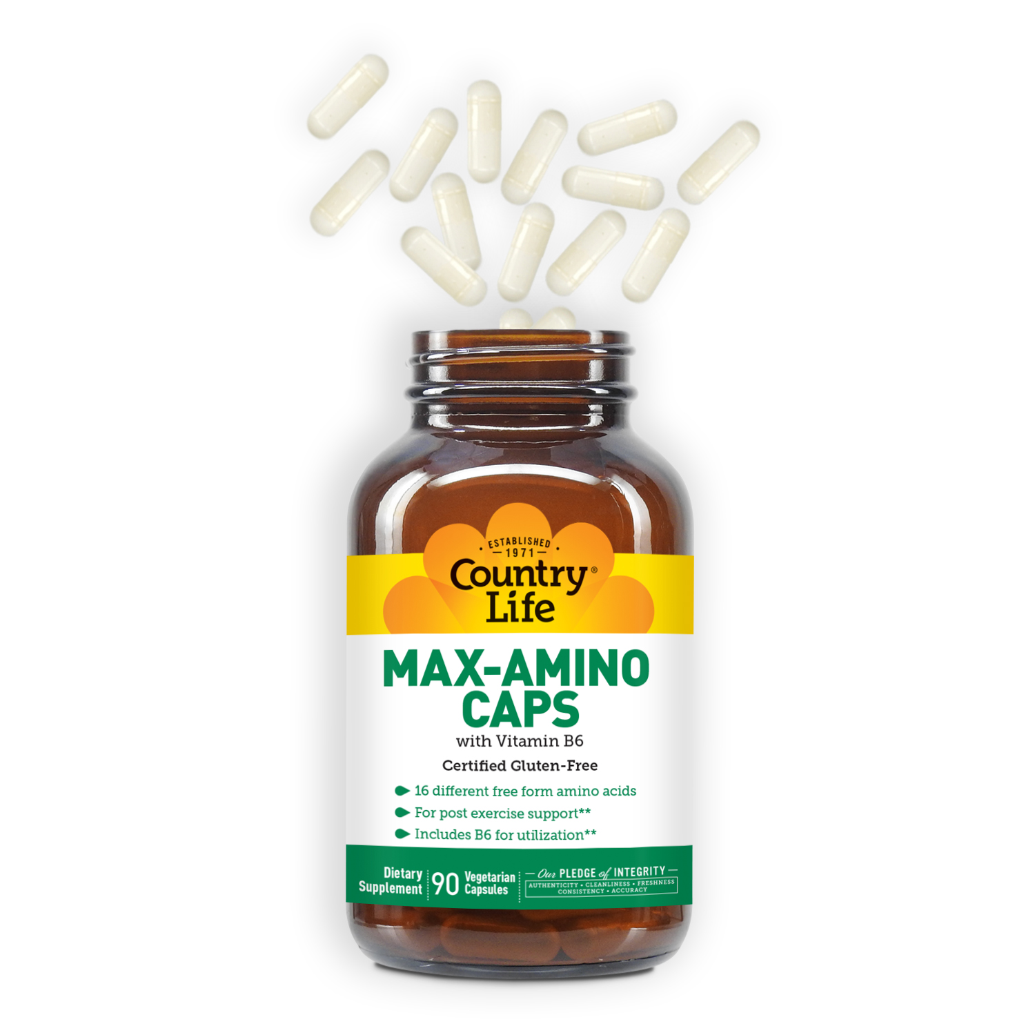 Country Life Vitamins' Max-Amino Caps