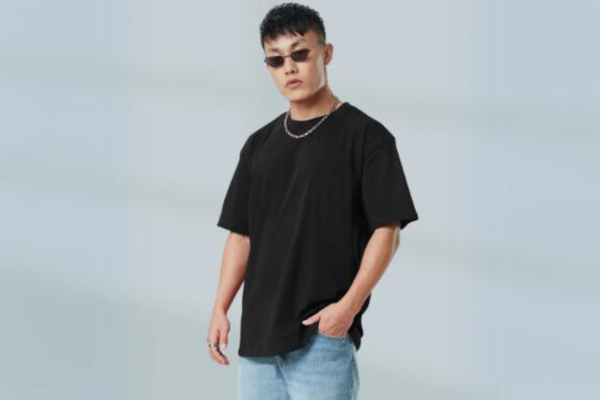 Plain Black Oversized T Shirt
