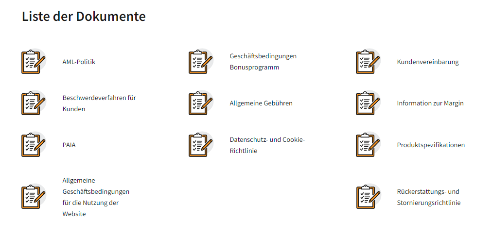 FXNovus ist legitim und transparent bei Gebühren und Dokumenten