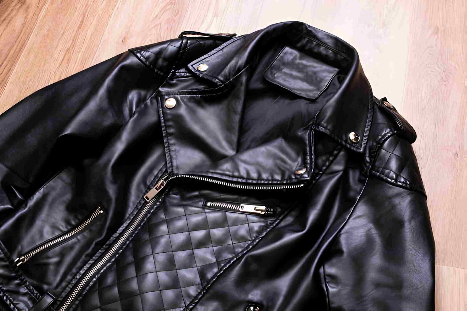 quilted leather jacket