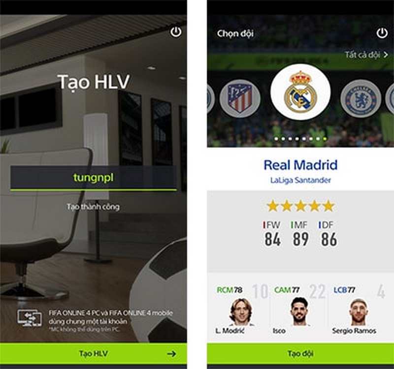 Bắt đầu những trải nghiệm thú vị trong Fifa online 4