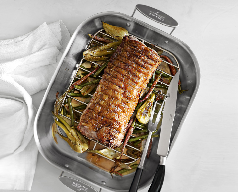 All-Clad Stainless-Steel Flared Roasting Pan