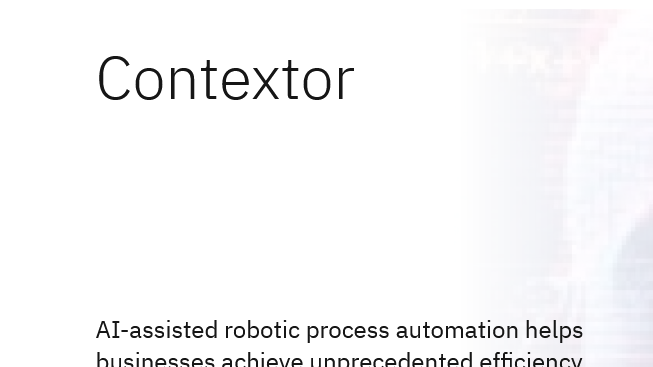 image showing Contextor as RPA software