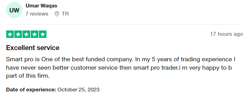 Smart Prop Trader complaints on Trustpilot