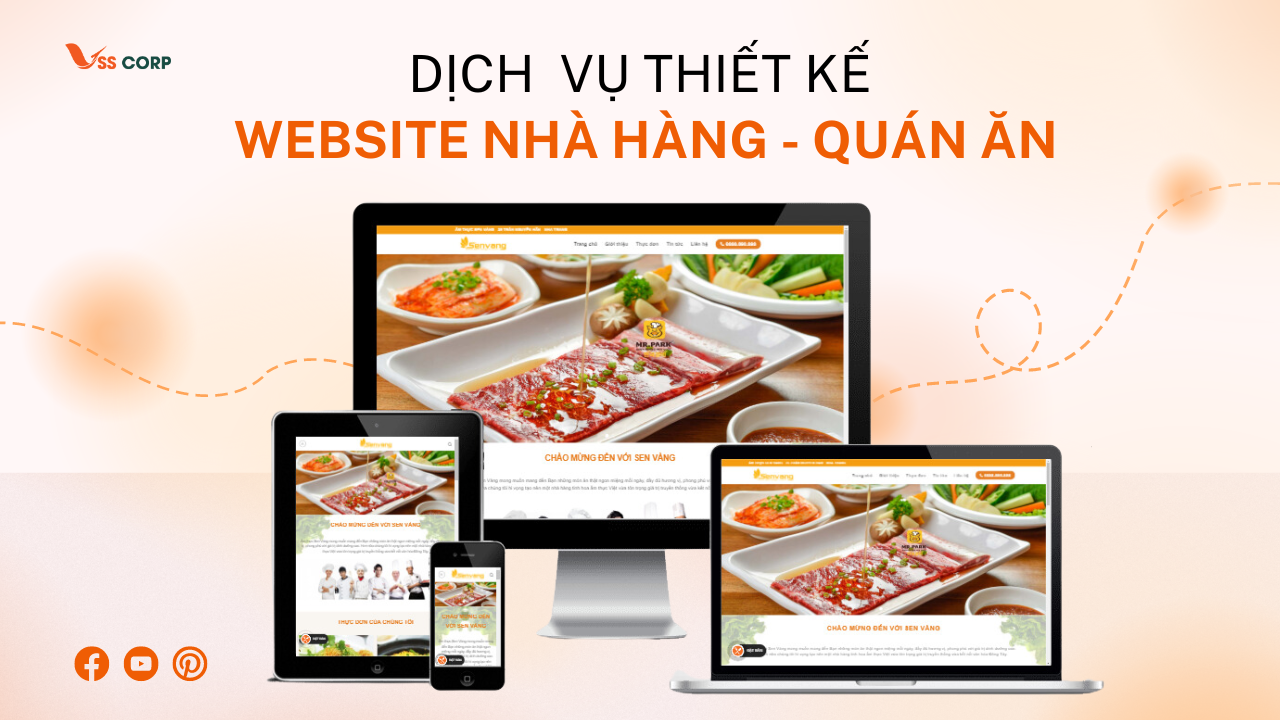 thiết kế website nhà hàng 