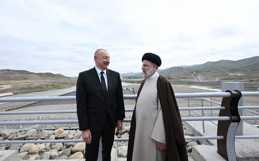 Iran's President with President of Azerbaijan 