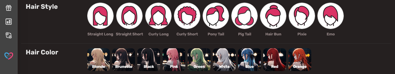 eHentai hair style hair color