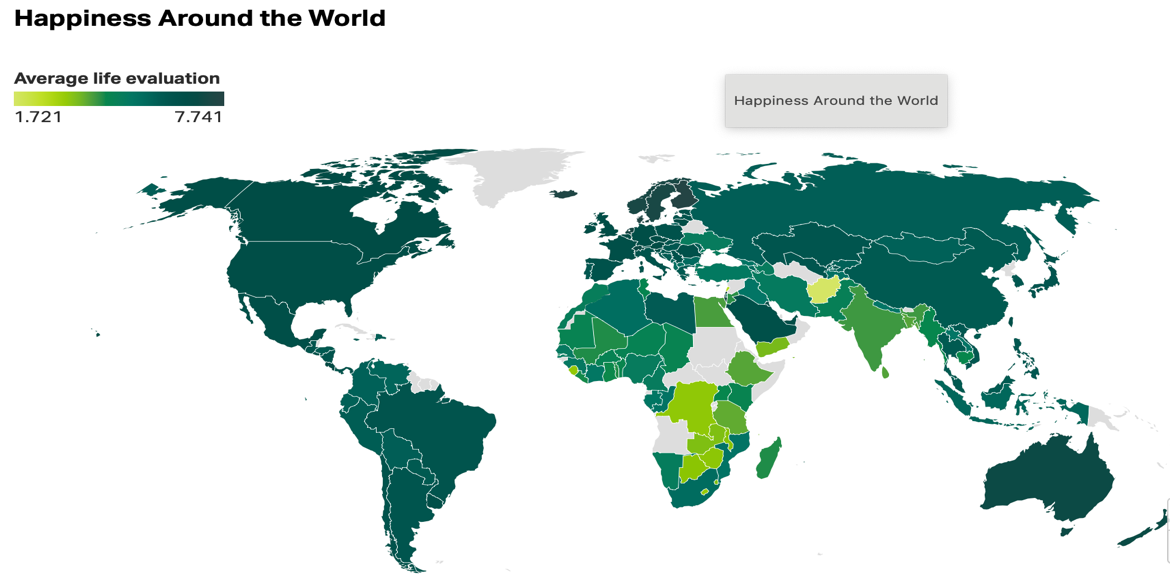 world happiness index 2024 in hindi