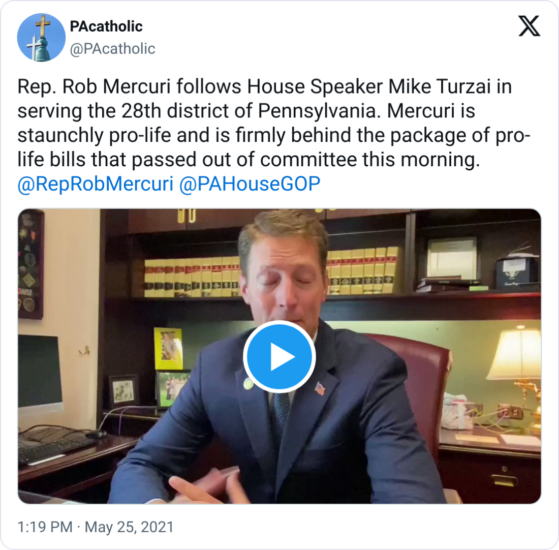 Rob Mercuri Was “Staunchly Behind” “Great” Anti-Abortion Legislation - DCCC