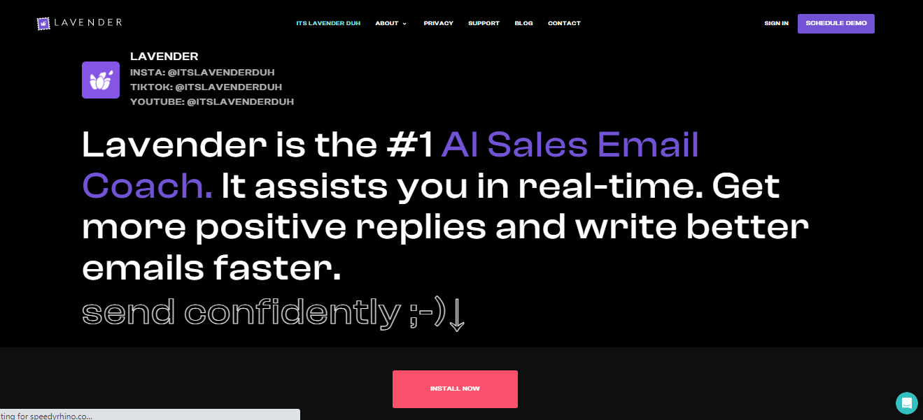 Lavender: Best AI sales email coach