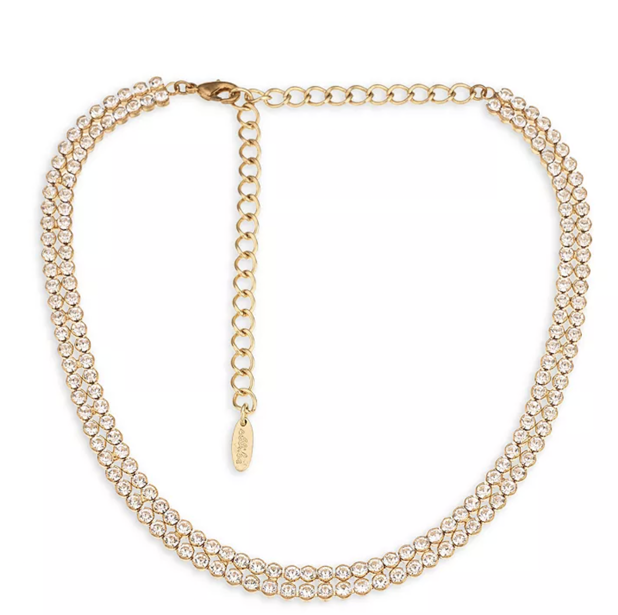 Ettika Crystal Double Row Choker Necklace