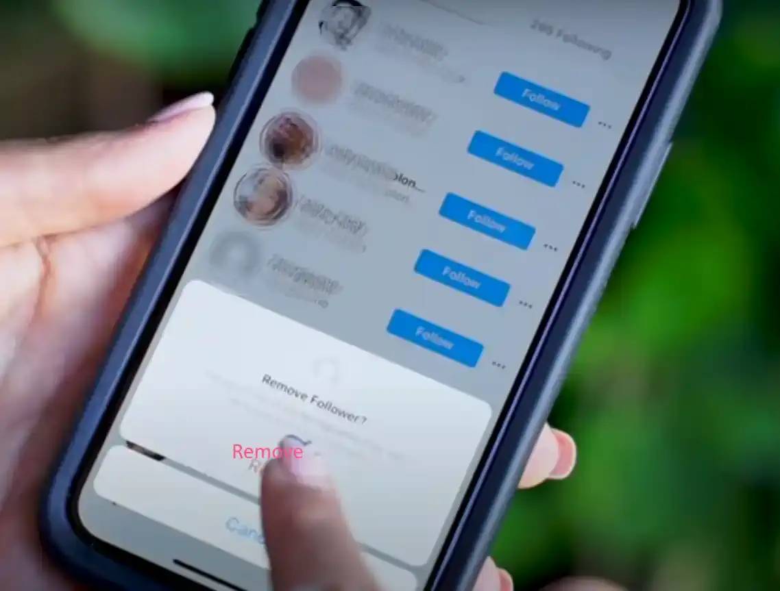 How to delete Instagram followers