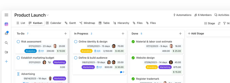 image showing Zenkit as free online project management software