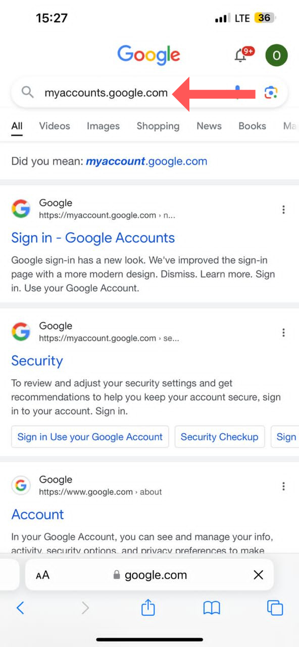 How To Change Default Google Account On Safari iPhone 7