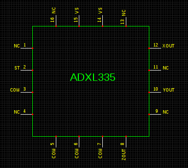 Sơ đồ chân ADXL 335