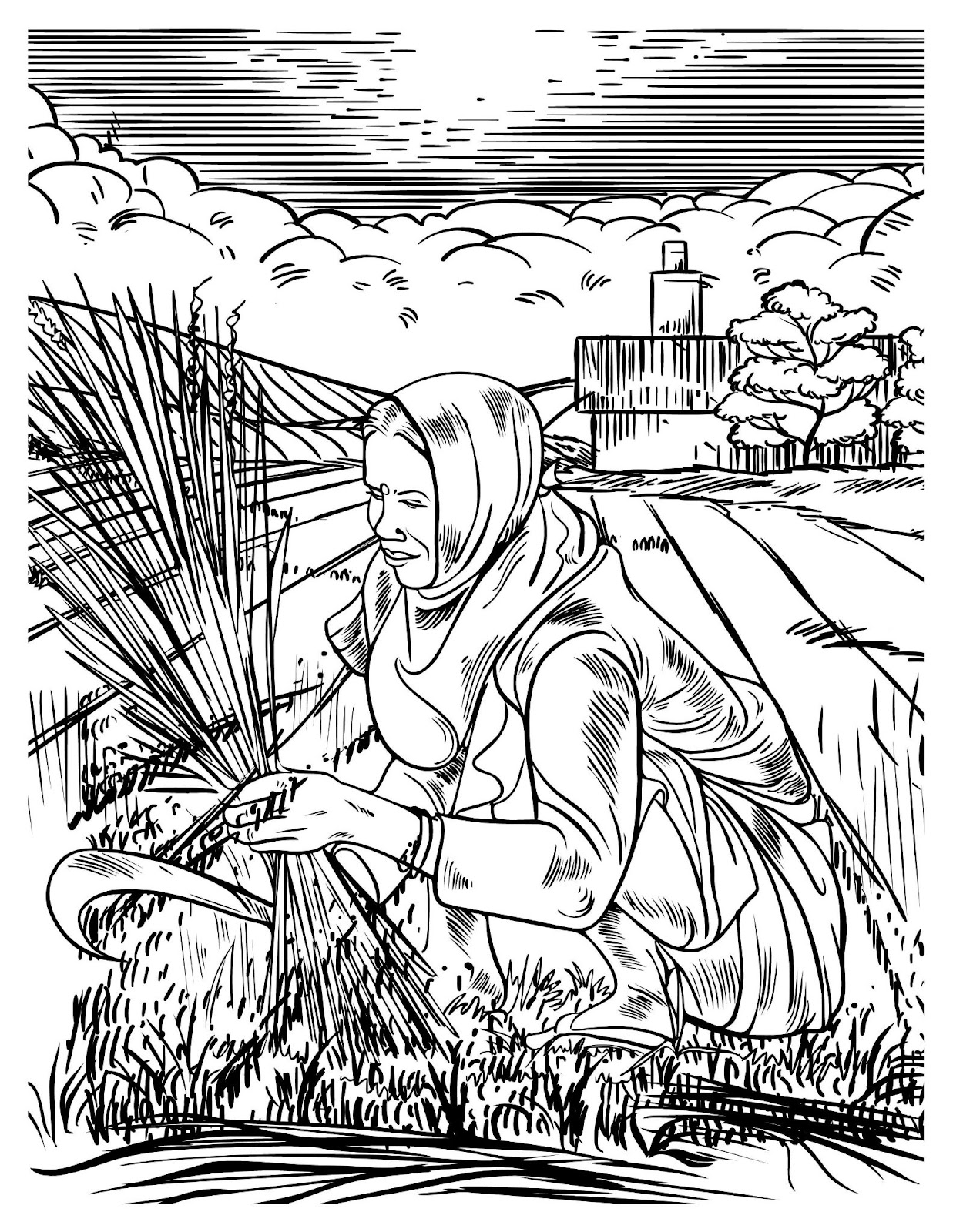 Hardworking Farmer Coloring Pages21