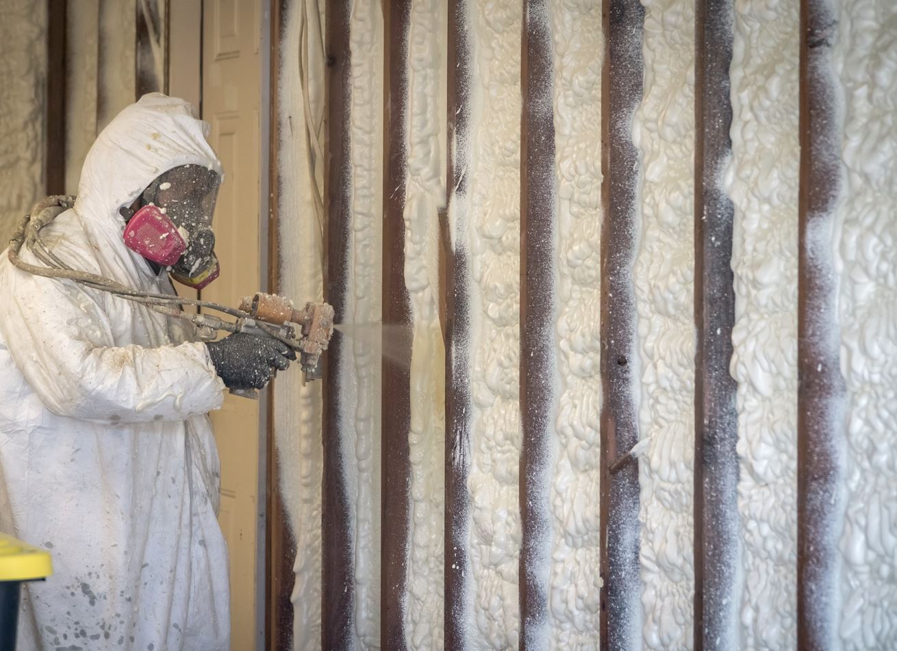 Low-density, open-cell spray insulation