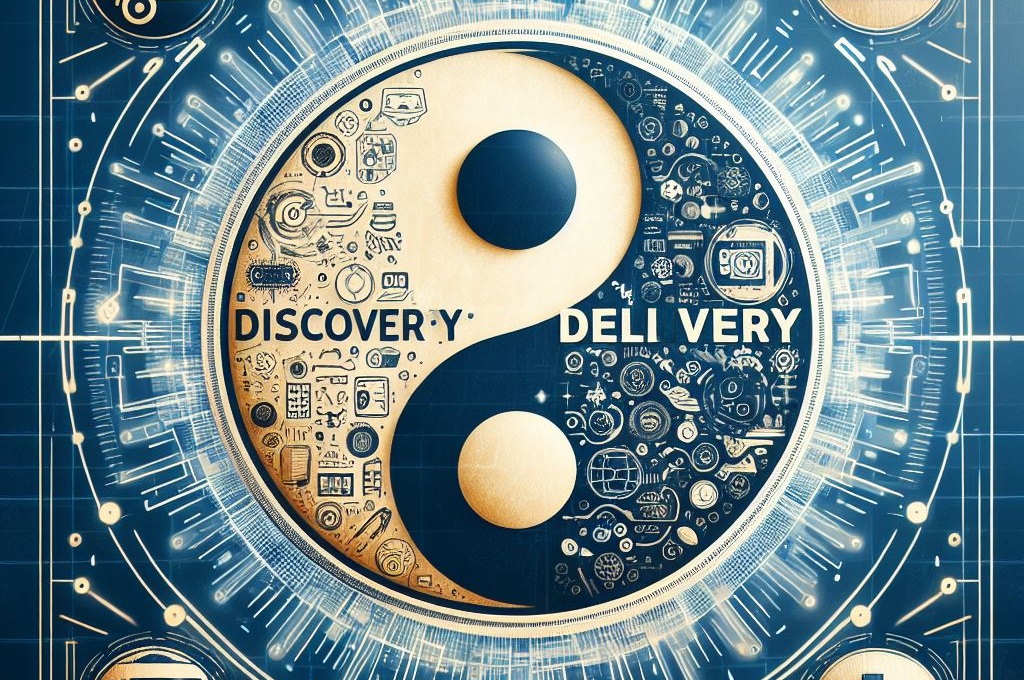 Ying-Yang Discovery X Delivery gerado com IA pelo autor