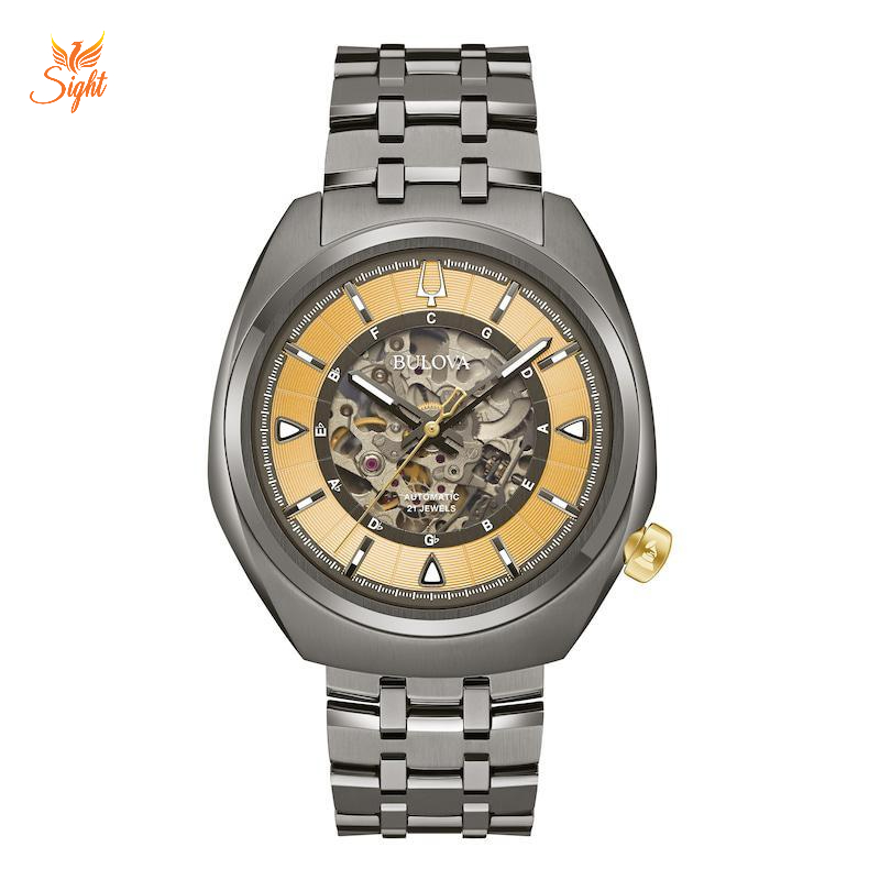 Đồng hồ Grammy Men’s Watch 98A294 sở hữu dây đeo kim loại màu bạc hiện đại