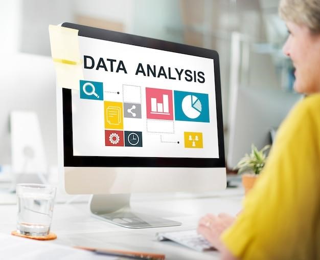 Free photo business data analysis presentation information concept