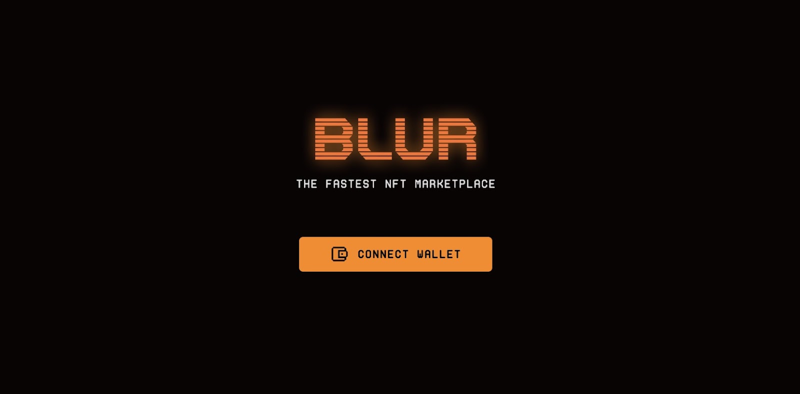 Blurのウォレット連携画面