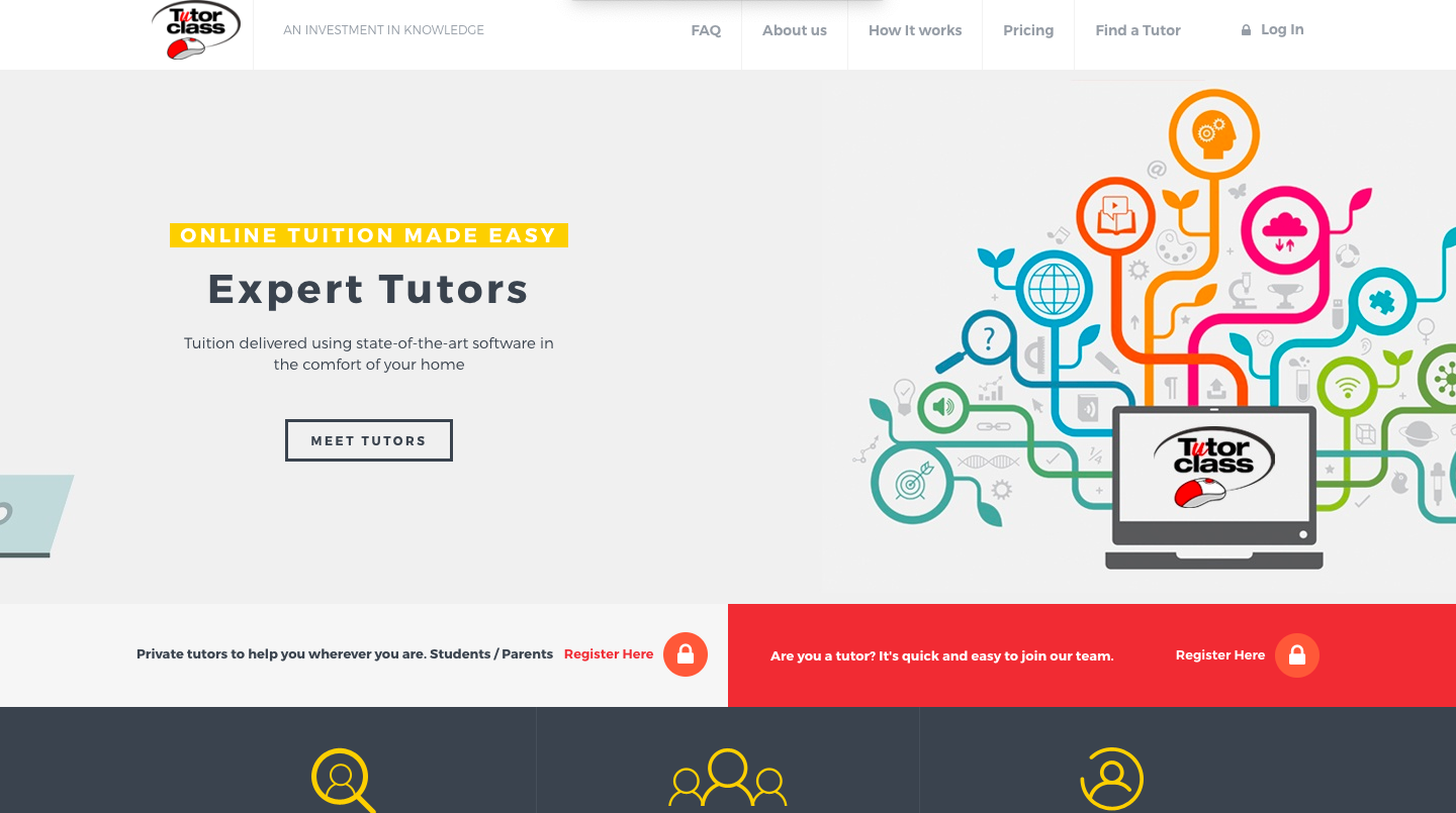 TutorClass tutoring business website examples