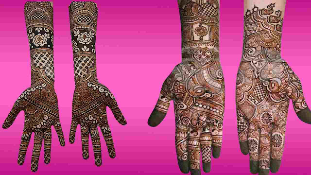 BRIDAL MARATHI MEHNDI DESIGN