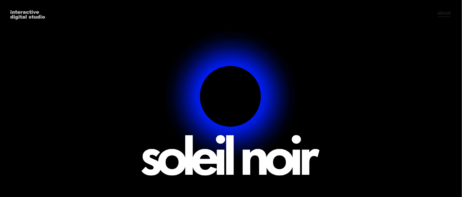 parallax scrolling website examples, Soleil Noir