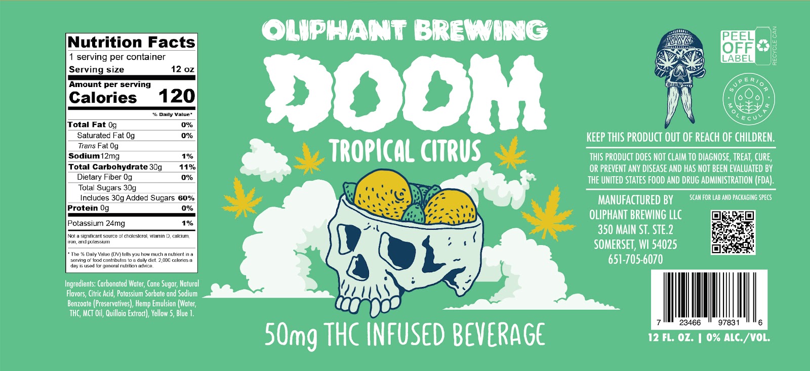Oliphant Brewing Co Doom - Tropical Citrus