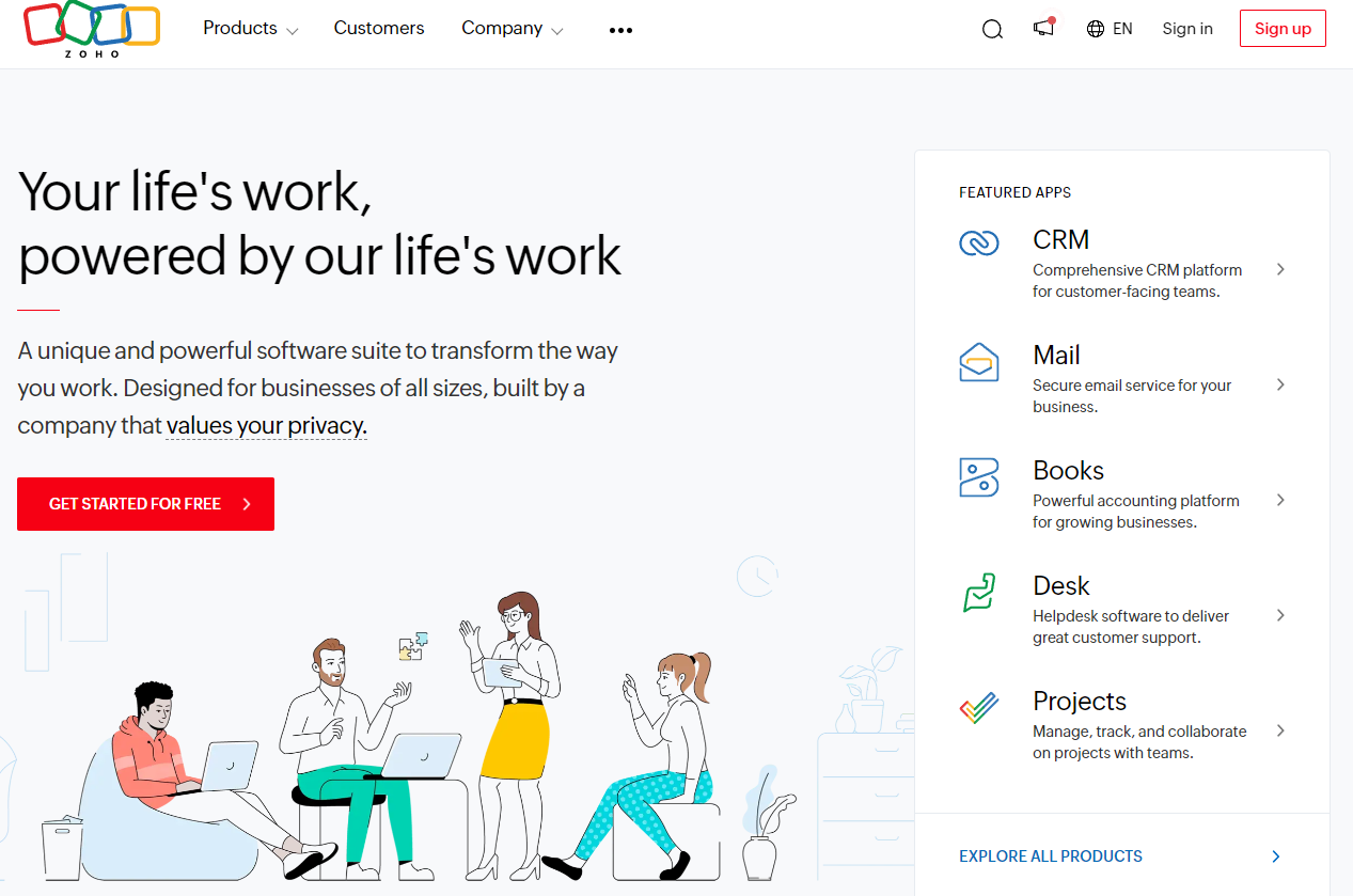 Zoho: Your life's work, powered by our life's work