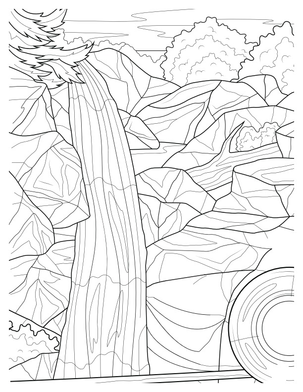 Waterfall Coloring Pages21