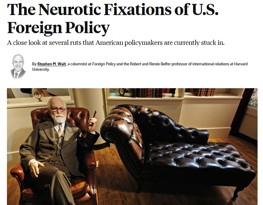 وسواس‌های روانی در سیاست خارجی آمریکا