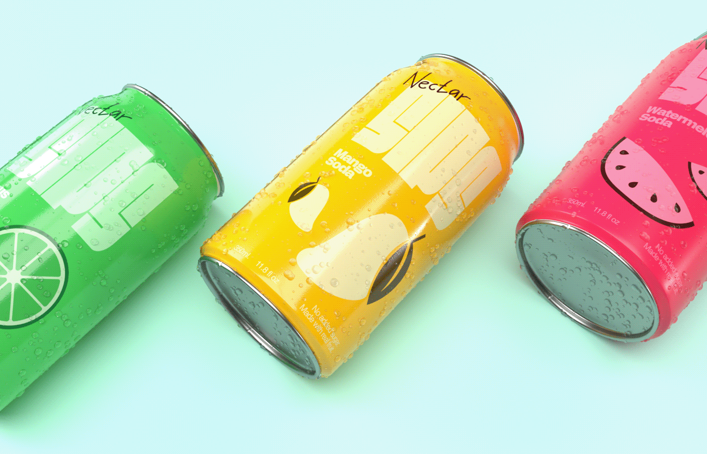 image from the Exploring Bold Flavors with SIPS Soda Packaging Design article on Abduzeedo