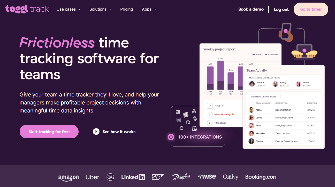 Toggl: Frictionless time tracking software for teams