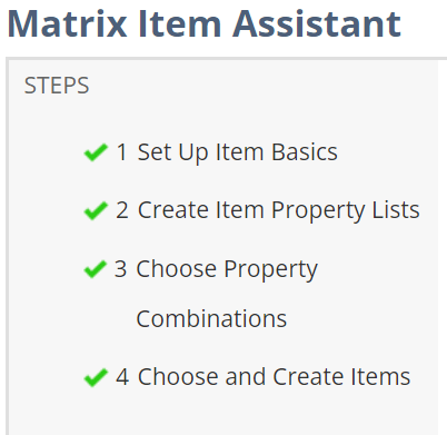 Matrix Item Assistant