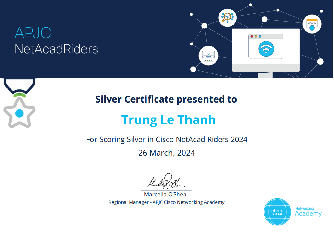 A certificate of appreciation

Description automatically generated