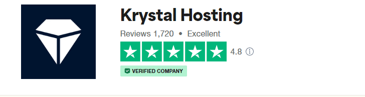 Krystal Hosting Trustpilot review
