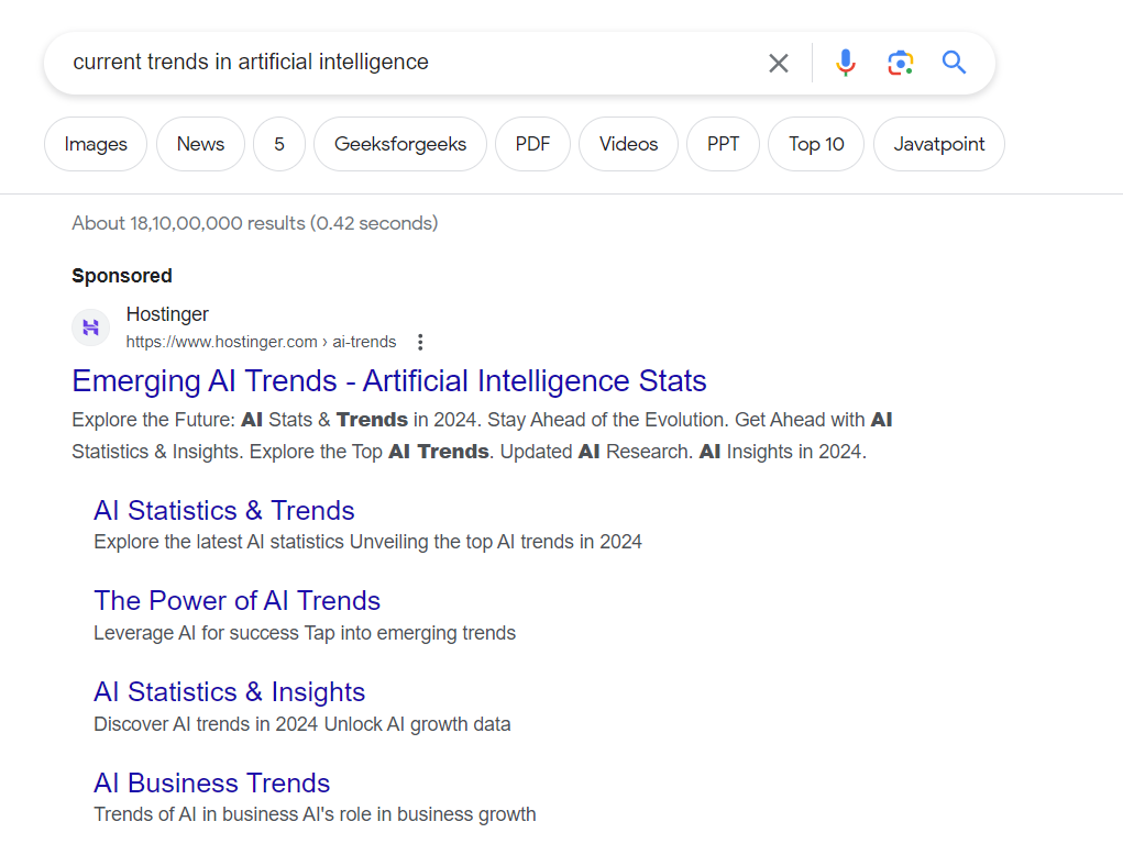 SERP features