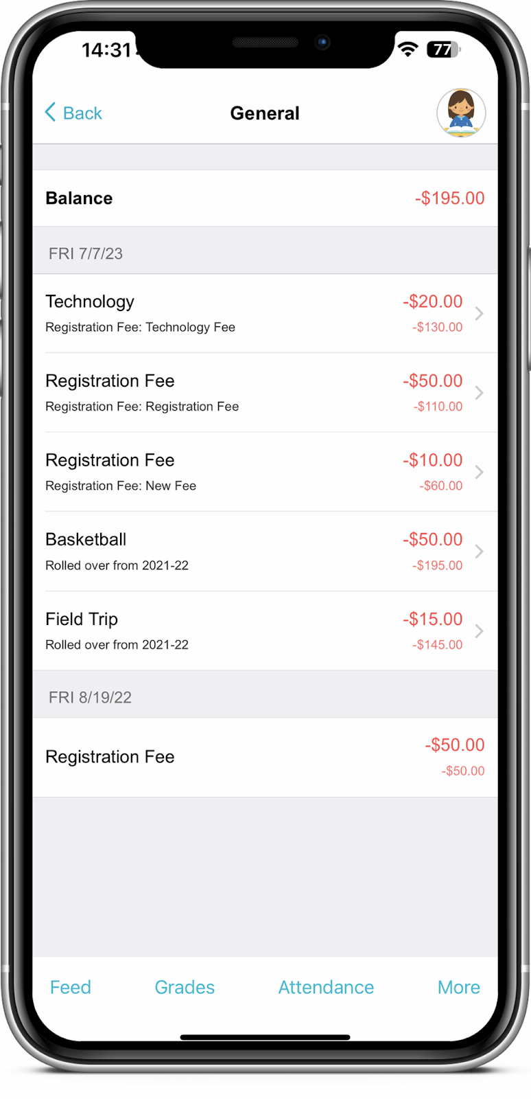 Parent Mobile Payments - iOS and Android - TeacherEase